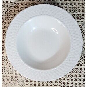 Single Oneida Waverly White Basket Weave Design Ceramic Vegetable Serving Bowl